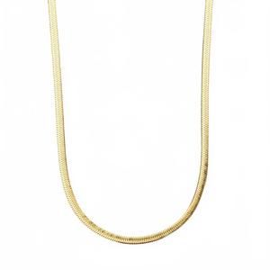 NEW NIKKI SMITH DESIGNS women's herringbone necklace in gold